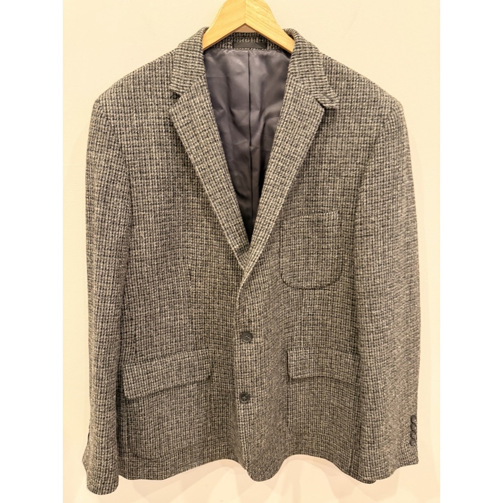 NWT Geoffrey Beene Harris Tweed Sport Coat Blazer 46R‎ 100% Wool